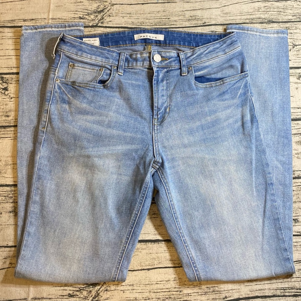 Pacsun Stacked Skinny Jeans.